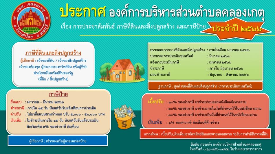 ประชาสัมพันธ์เกี่ยวกับการยื่นแบบและการชำระภาษี ประจำปี 2566